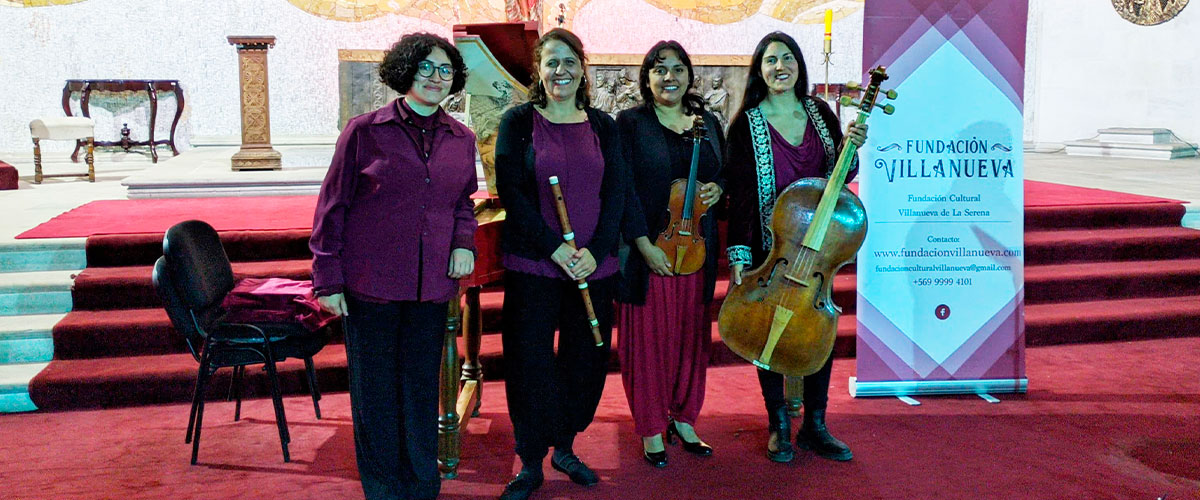 Departamento de Música invita a concierto didáctico de barroco junto a la Fundación Cultural Villanueva y el ensamble La Musa al Margen