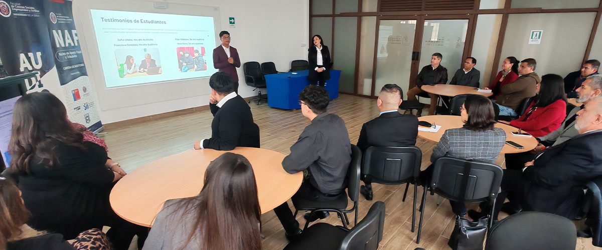 Estudiantes de Auditoría transforman su aprendizaje en servicio a través del Núcleo de Apoyo Fiscal 2025