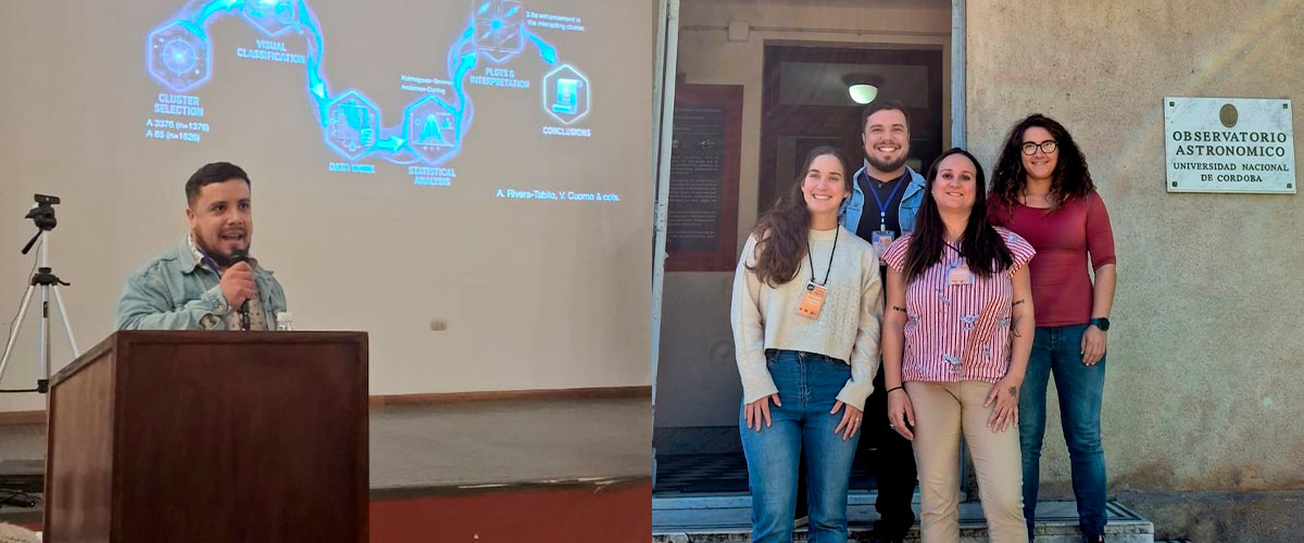 Estudiante de Astronomía participa en destacado congreso internacional en Argentina