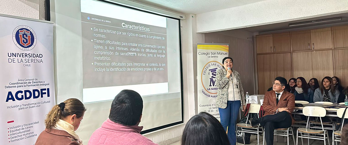 AGDDFI realiza capacitación sobre autismo en Colegio San Manuel de La Serena